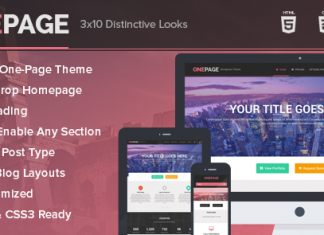 OnePage v1.1.11 – Portfolio and Business WordPress Theme