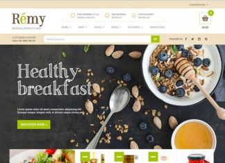 Rémy v1.1.4 – Free Food and Restaurant WordPress Theme